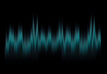 Green sound wave. Podcast sound wave line of voice. Record music player. Mobile talk track. Sound waves for voice message. Audio wave	