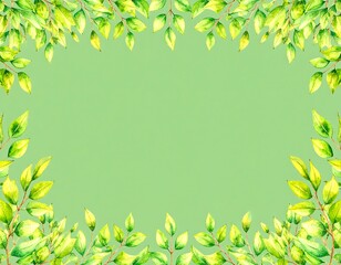 Watercolor botanical frame (1)