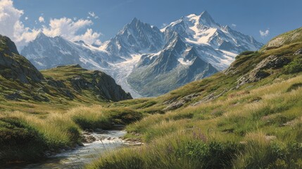 Alpine mountain landscape