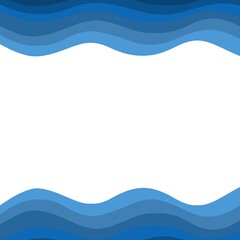 Fototapeta premium blue wavy background. wavy design for presentation. Abstract wavy color gradient