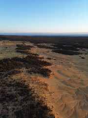 AERIAL WIEW Pinnacles Desert Nambung National Park AUSTRALIA