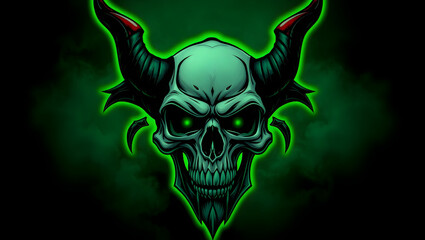 Devil Silhouette Glow