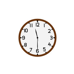 clock isolated on white background