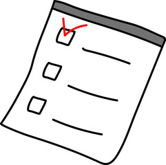 clipboard with check list