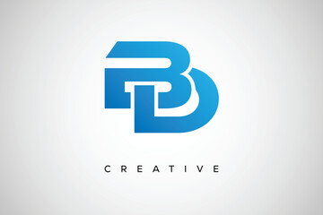BD Creative Monogram Letter mark Logo &ndash; Modern Branding Design & Business Identity