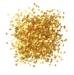 Golden, granular cluster.  effect