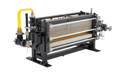 Industrial water heater with multiple compartments