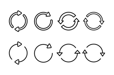 Refresh icon logo design. Reload sign and symbol. Update icon.