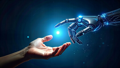 Human and Robotic Hand Reaching in Futuristic Connection