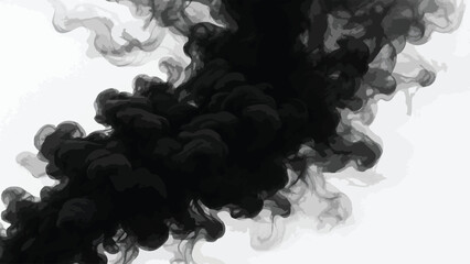 Smoke Ink in Water Texture Background