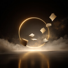 Floating Pages and Illuminated Portal, Exploring Imaginative Reading Concepts in the Dark