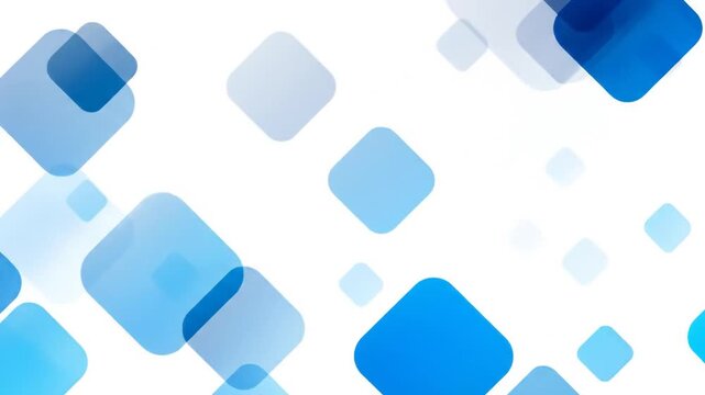 Modern abstract background with blue squares and rounded corners perfect for presentations