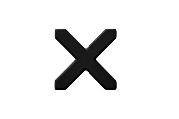 Dark Black Cross Symbol, PNG