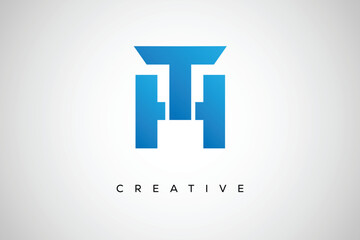 TH and HT Creative Monogram Letter mark Logo – Modern Branding Design & Business Identity © Nayan