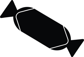 Candy wrapper vector icon.