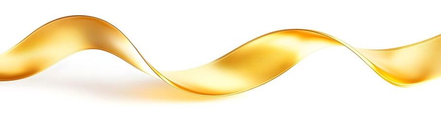 Abstract Golden Wave, Flowing Gold, Luxury Swirl