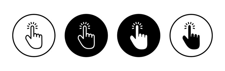 Obraz premium Hand cursor icon symbol for apps and websites. cursor sign and symbol. hand cursor icon clik