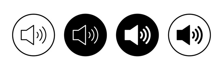 Speaker icon symbol for apps and websites. volume sign and symbol. loudspeaker icon. sound symbol