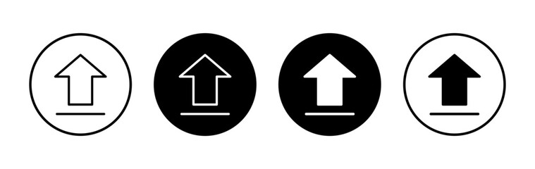 Upload icon symbol for apps and websites. load data sign and symbol