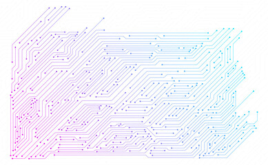 Abstract digital circuit board electronic computer processors cpu. Circuit board with connected lines and dots on an abstract digital motherboard.
