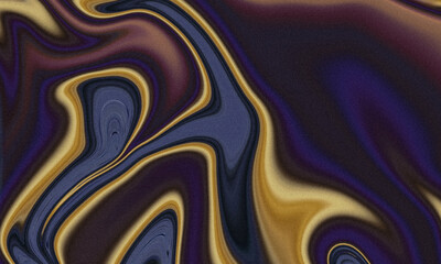 Abstract Liquid Purple and Gold Marble Art Noise Background