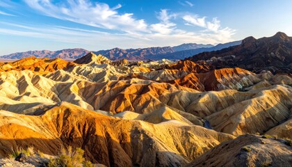 Colorful mountainous landscape