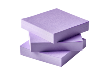Stack of lavender sticky notes