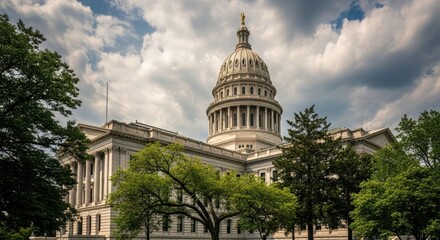 Obraz premium Photorealistic Whisk with Flour Dusting on Wooden Surface, Culinary Preparation Concept