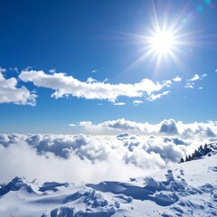 High-altitude winter vista