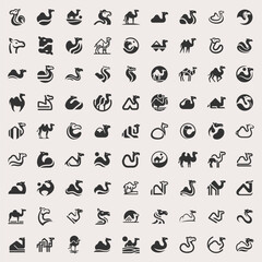 Bold Black White Camel Identity