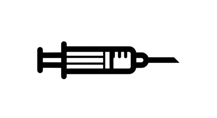 Syringe graphic outline