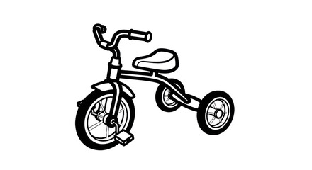 Fototapeta premium Tricycle outline design