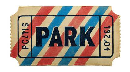 Vintage Park Ticket, PNG