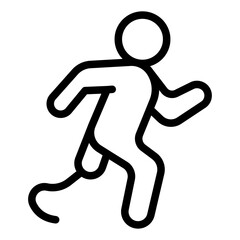 Athletic Scholarship Line Icon of Paralympic Sports Icon Set