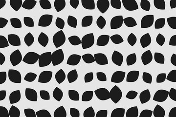 Abstract Cow Print Seamless Black and White Pattern