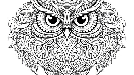 Ornate owl design
