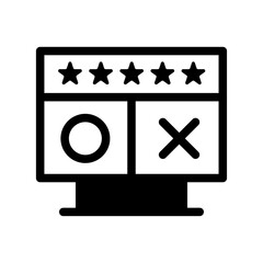 Game Strategy Line Icon of Sports Events Icon Set