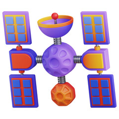 Space Station 3D Illustration