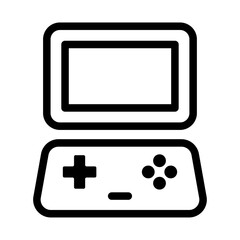 Compact Handheld Console Line Icon of Gaming Consoles Icon Set