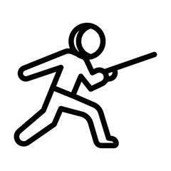 Archery Line Icon of Individual Sports Icon Set