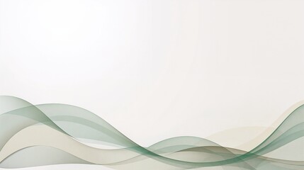 Soft Green Wave Abstract Background &mdash; Minimal Corporate, Wellness & Presentation Template