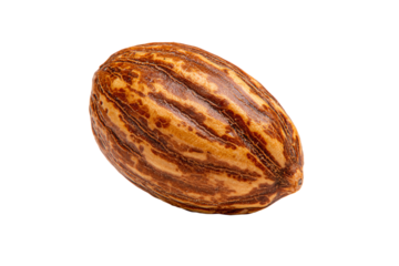 a nut shell on a white background