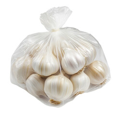 White garlic pile texture. Fresh garlic on market table closeup photo. Vitamin healthy food spice image. Spicy cooking ingredient picture. Pile of white garlic heads.