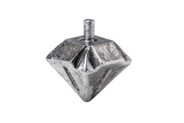 a silver metal object with a screw on it