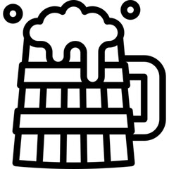 Beer Pint Foam Icon