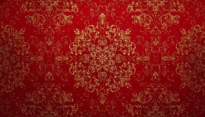 Red and gold ornate pattern