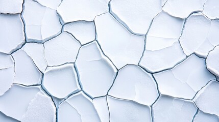 Cracked ice surface texture in natural patterns