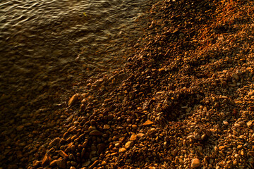 Pebble Beach at Sunset
