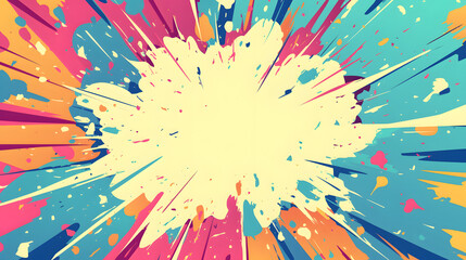 flat vector comic style abstract background