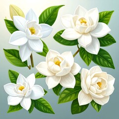 Obraz premium Floral arrangement of white flowers